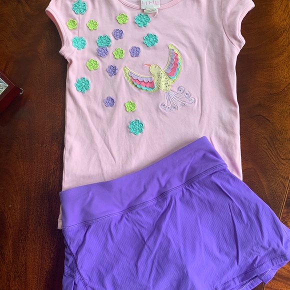 SOLD Lemon Loves Lime Girls SS Shirt-10 - Picture 5 of 5